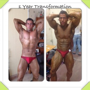1 Year Bodybuilding Transformation